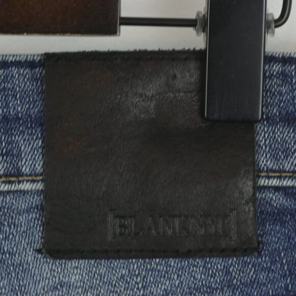 Blank NYC Horatio Men's Size 31 Blue Denim Tuxedo Stripe Skinny Jeans - Picture 6 of 11